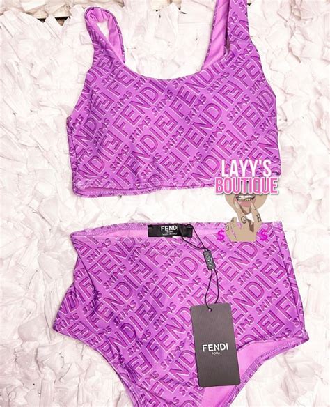 fendi purple bathing suit|fendi skims bathing suit.